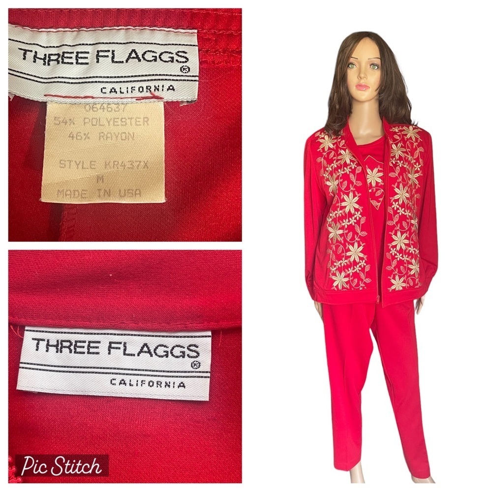 Three flag’s California red/gold suit size M